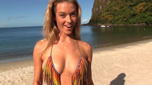 Hannah Ferguson in a bikini