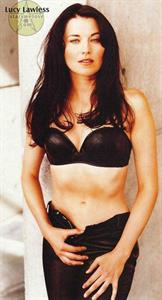 Lucy Lawless in lingerie