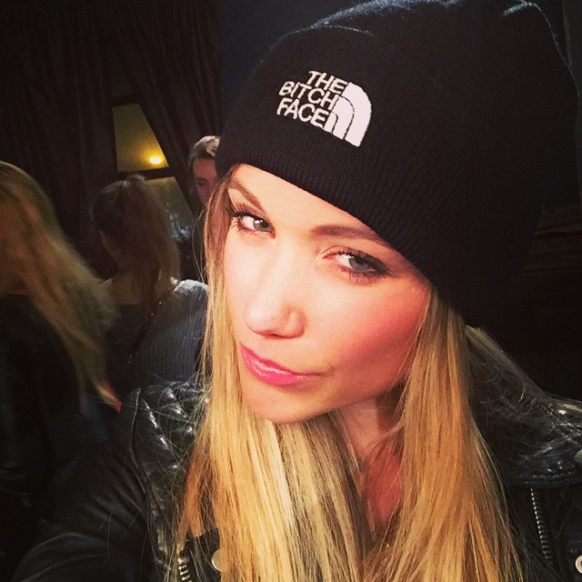 Katrina Bowden taking a selfie