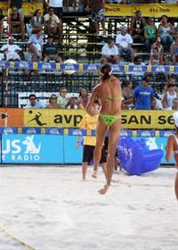 Rachel Wacholder in a bikini