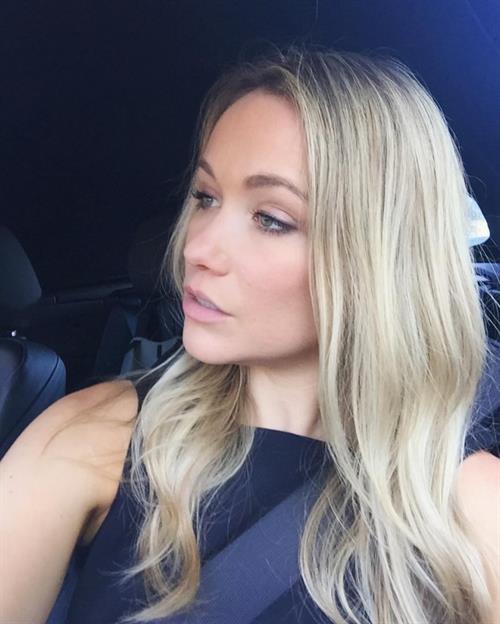 Katrina Bowden taking a selfie