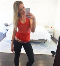 Katrina Bowden taking a selfie