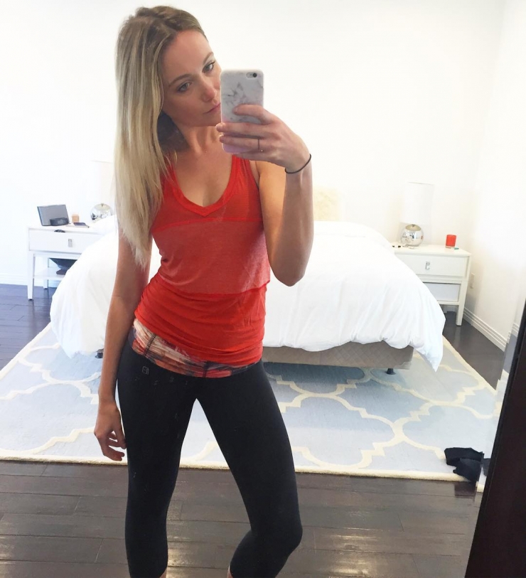 Katrina Bowden taking a selfie