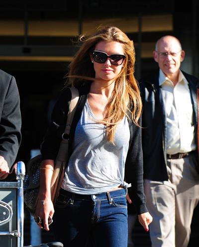 Audrina Patridge arrives into LAX Airport
