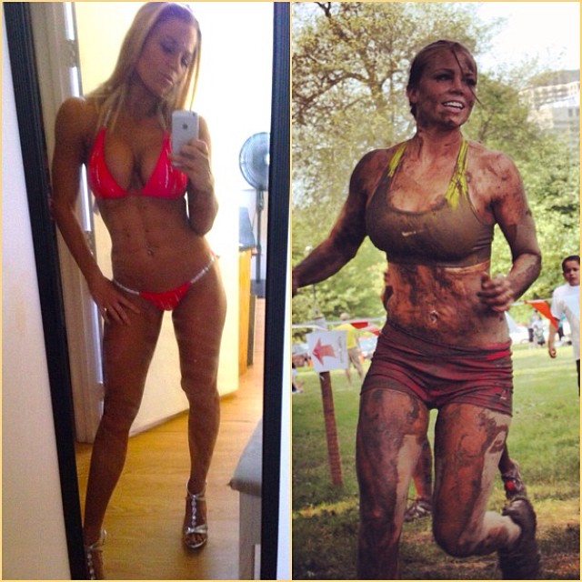 Lauren Drain Kagan in a bikini taking a selfie