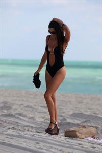 Claudia Romani in a bikini