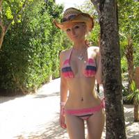 Valeria Lukyanova in a bikini