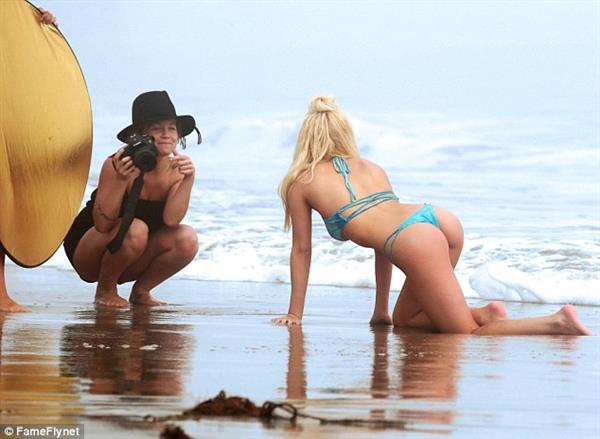 Ava Sambora in a bikini - ass
