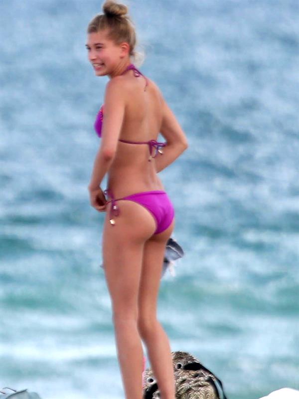 Hailey Bieber in a bikini