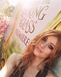 Katherine McNamara taking a selfie
