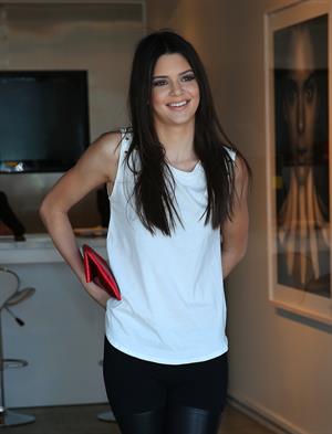 Kendall Jenner at the latest Nomad Two Worlds exhibit at the Guy Hepner gallery in Los Angeles on April 11, 2013