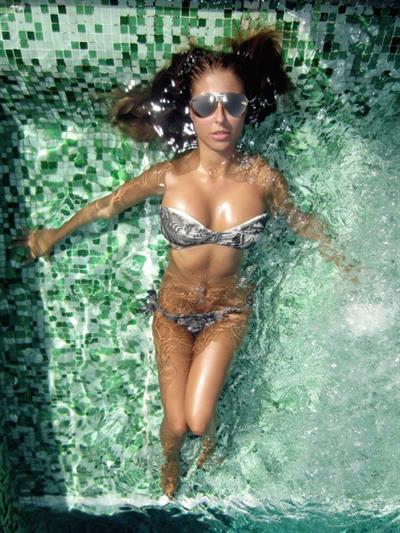 Andrea Ando in a bikini