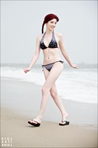 Susan Coffey in a bikini