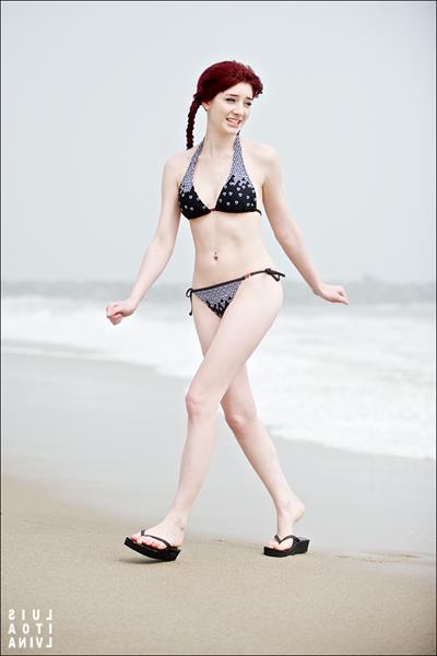 Susan Coffey in a bikini