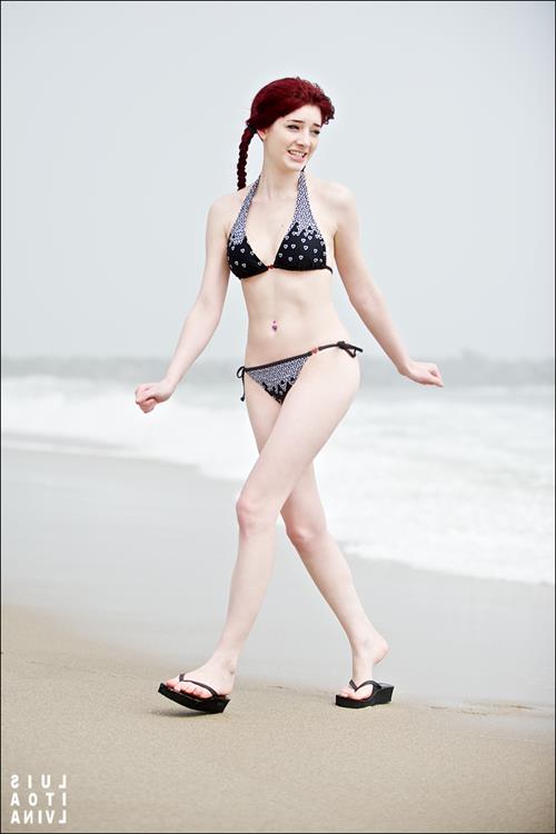 Susan Coffey in a bikini