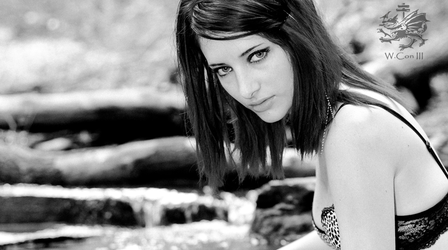 Susan Coffey in lingerie