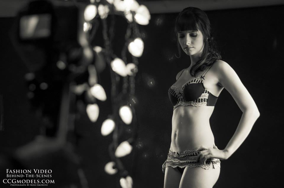 Susan Coffey in lingerie