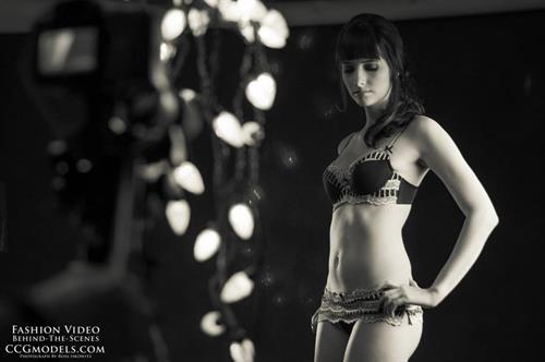 Susan Coffey in lingerie