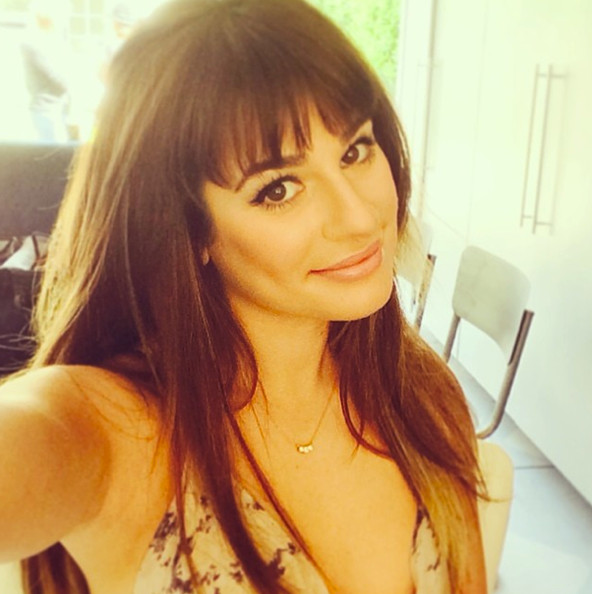 Lea Michele taking a selfie