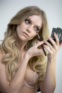 Elle Evans in lingerie