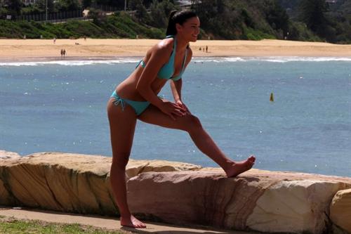 Michelle Jenneke in a bikini