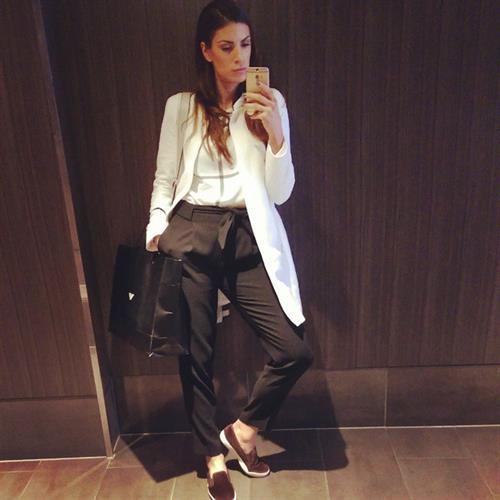 Ivana Španović taking a selfie