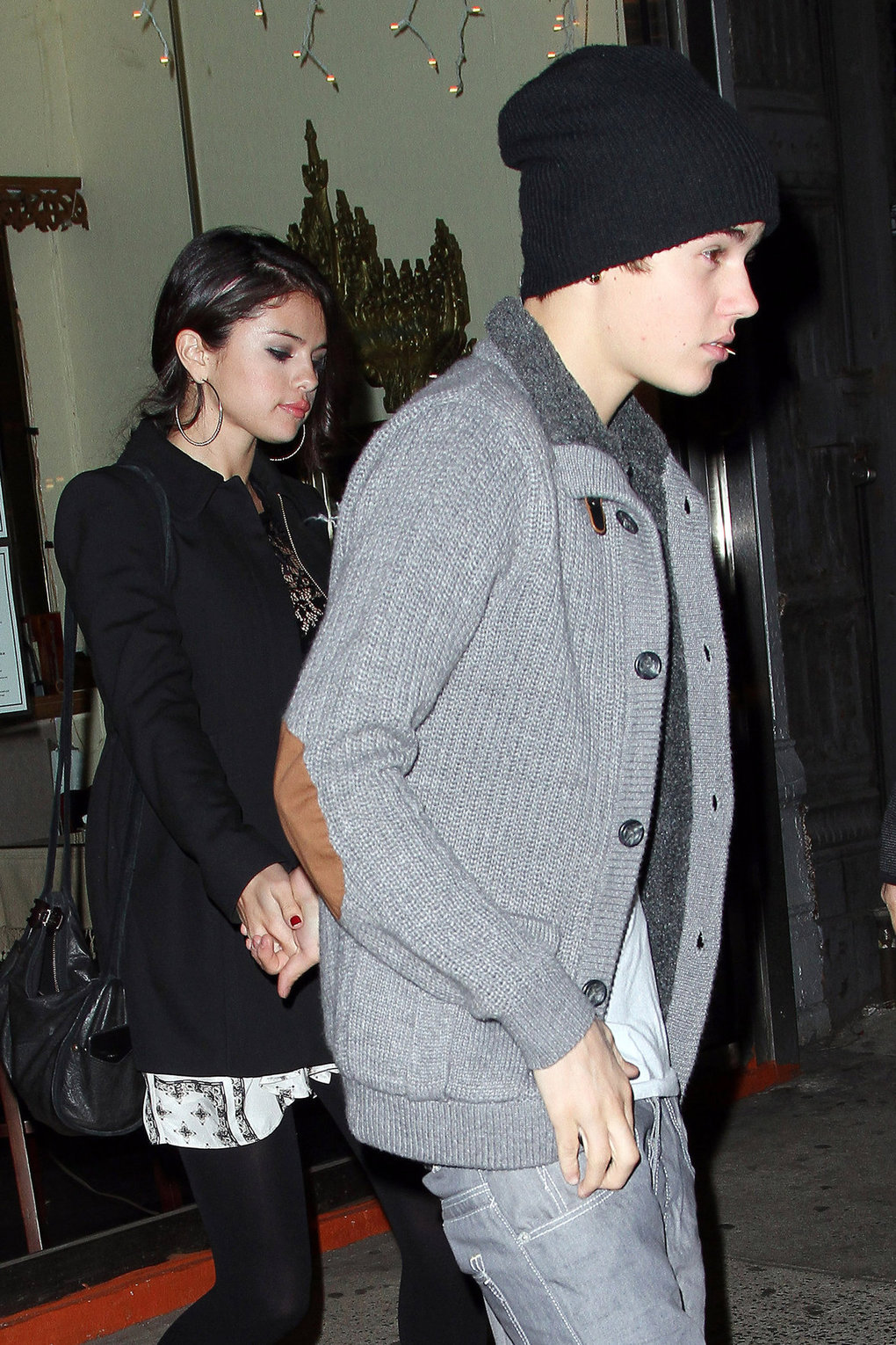 Selena Gomez leaving a restaurant in New York City on December 2, 2012