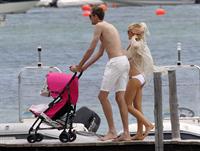Abigail Clancy bikini candids Sardinia Italy on June 9, 2011 