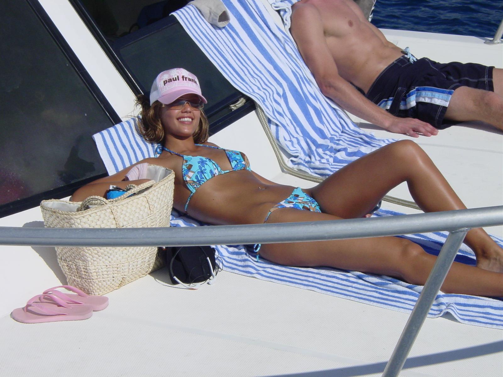 Jessica Alba in a bikini