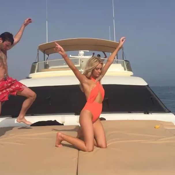 Nicola Hughes in a bikini