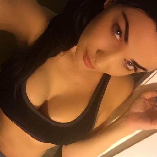 Kristina Basham in a bikini taking a selfie