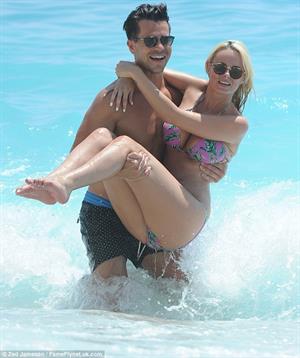 Rhian Sugden and Oliver Mellor on a vacation in Turkey