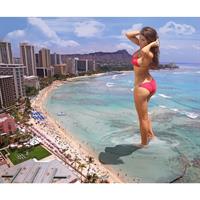 Amanda Cerny in a bikini - ass