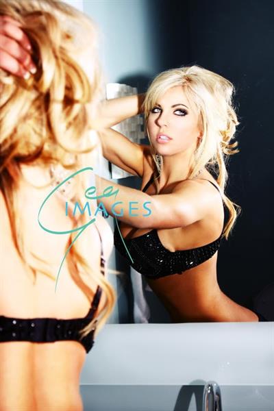 Mallory Clark in lingerie