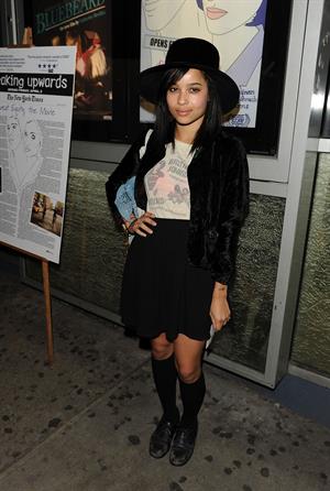 Zoe Kravitz at the Breaking Upwards Premier
