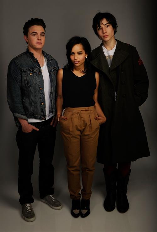 Zoe Kravitz in a black shirt 2010