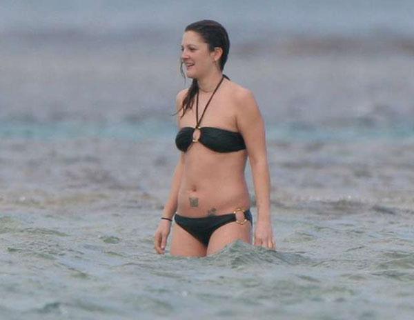 Drew Barrymore in a bikini