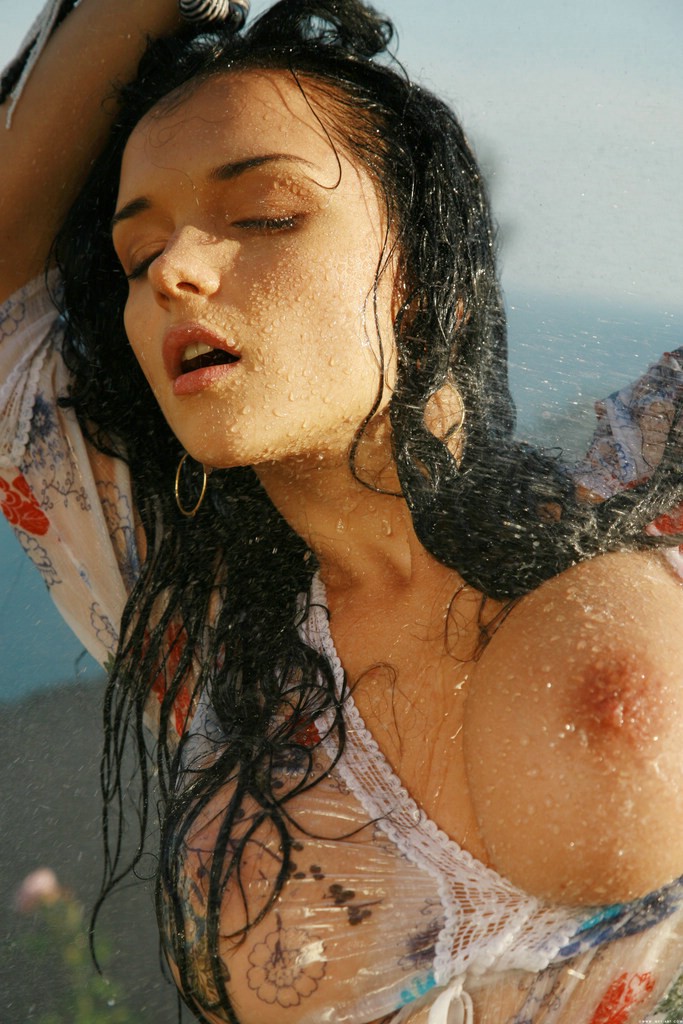 Katie Fey Shower in the garden