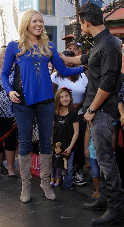 On  Extra  at The Grove in Los Angeles - January 5, 2012
