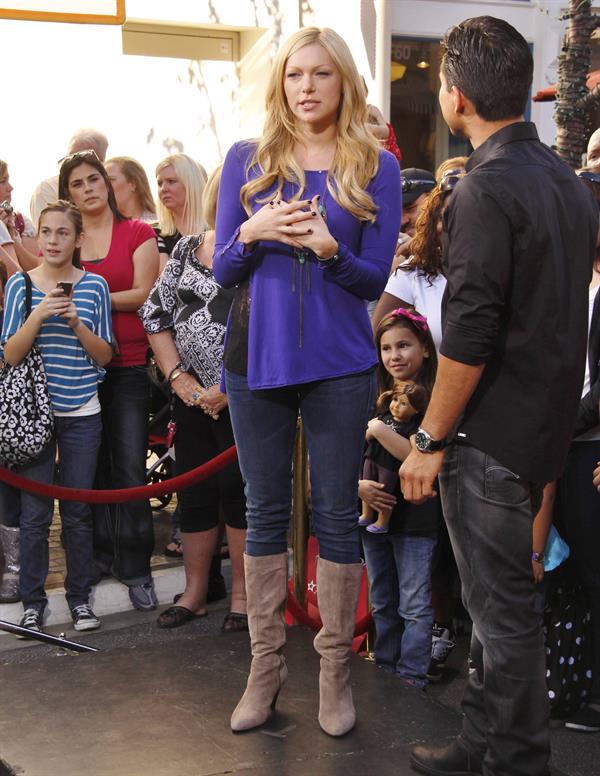 On  Extra  at The Grove in Los Angeles - January 5, 2012