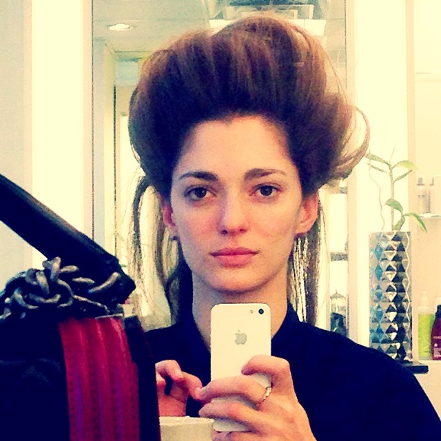 Sofia Sanchez de Betak taking a selfie