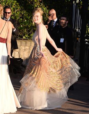 Elle Fanning showing off pasties at amfAR’s 23rd Cinema Against AIDS Gala