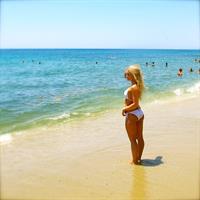 Anna Nyström in a bikini