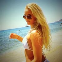 Anna Nyström in a bikini