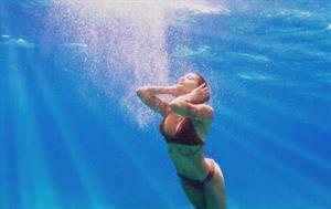Kehlani in a bikini