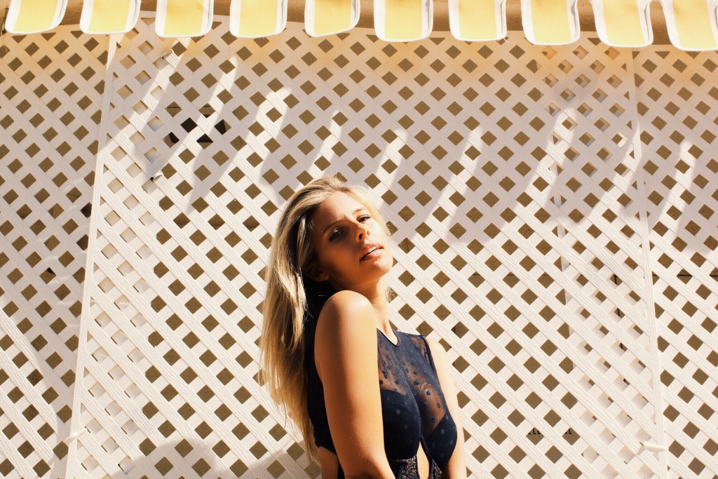 Natasha Oakley in a bikini