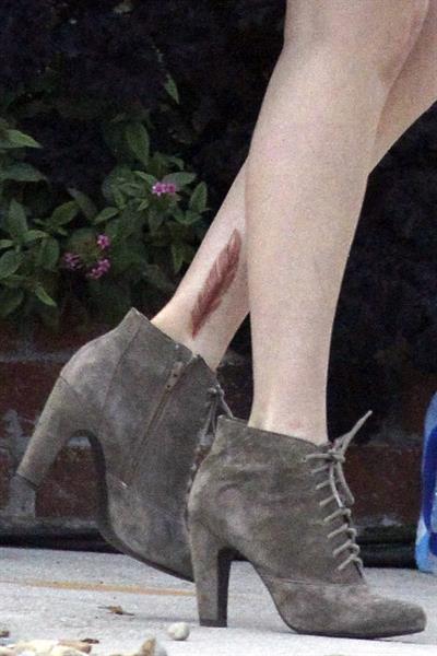 Alexis Bledel on the set of 'Remember Sunday' in New Orleans January 25, 2013