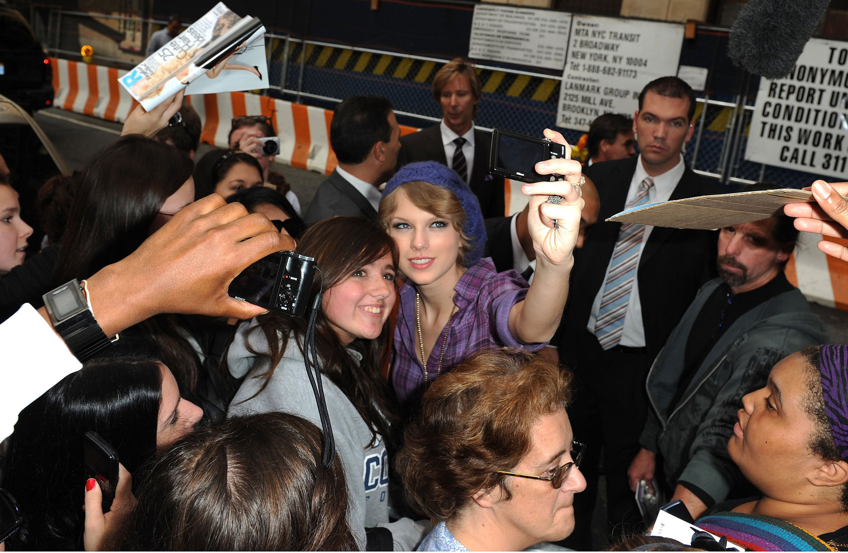 Taylor Swift arriving David Letterman Show October 26, 2010 
