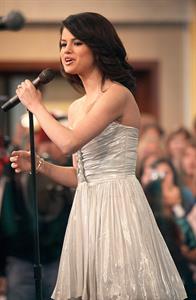 Selena Gomez on the Good Morning America show in New York City, February 11, 2010