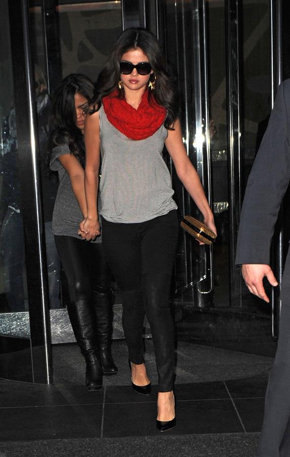 Selena Gomez arriving at her hotel in New York November 11, 2012